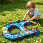 Water Park Circuit Track Toy, Interactive Water Circulation Play Set, Educational Hand-Eye Coordination Boat Toy For Kids
